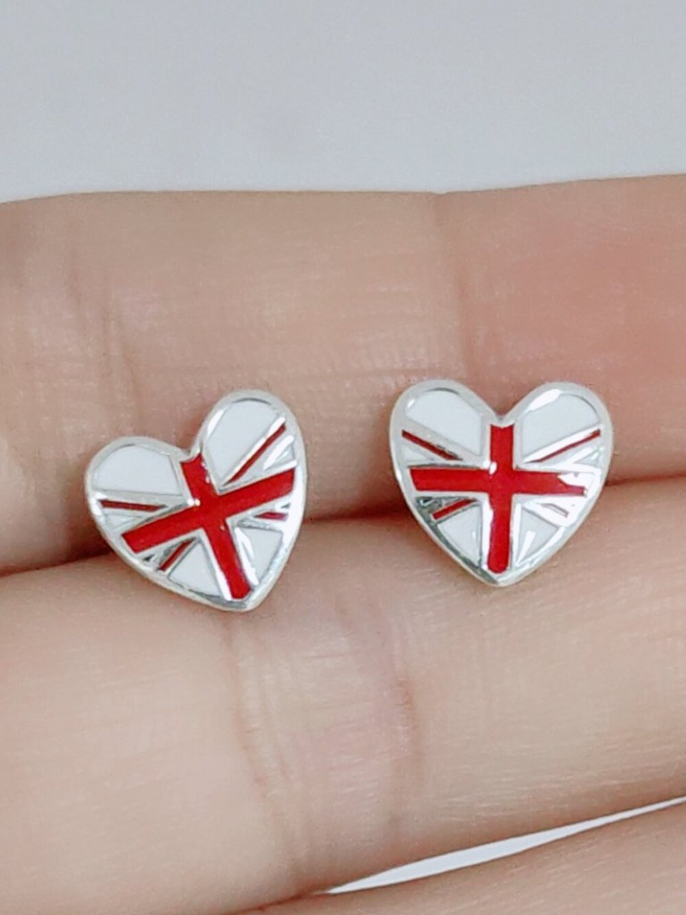 England Flag Earring Stud Earrings Exclusive Designed Women Jewelry S925 Silver